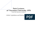 Marcuse, Paris Lectures at Vincennes University, 1974