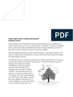 Intelligent Deficit Irrigation Design