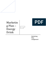 Marketin Gplan - Energy Drink: Marketing Plan Assignment