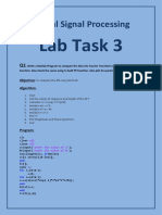 Digital Signal Processing: Lab Task 3