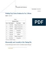 Finding Top Center Position For No. 1 Piston: Testing and Adjusting