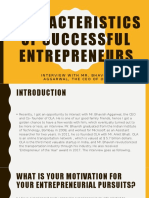 Characteristics of Successful Entrepreneurs