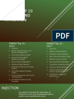 Owasp Top 10 Attacks and Mitigation: Detox Technologies