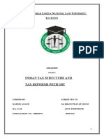 D - R M L N L U, L: Indian Tax Structure and Tax Reforms With GST