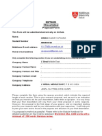 MKT4009 Dissertation Proposal Form: KV176@Live - Mdx.ac - Uk