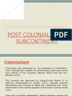 Post Colonialism in Subcontinent