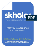 Polity & Governance: Prelims 2020 Current Affairs Revision