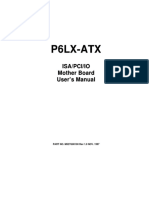 P6Lx-Atx P6Lx-Atx: Isa/Pci/Io Isa/Pci/Io Mother Board Mother Board User's Manual User's Manual