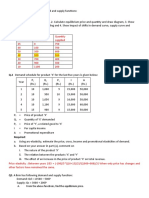 Demand, Supply and Elasticity Numericals