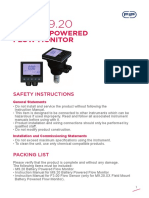 INSTRUMENSERVIS SAS. FLS M9 FLOW MONITOR (BATERY) - Manual