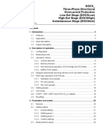 DOC6 - Three-Phase Directional Overcurrent Protection Low-Set Stage (DOC6Low) High-Set Stage (DOC6High) Instantaneous Stage (DOC6Inst)