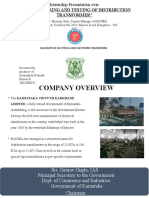 Manufacturing and Testing of Distribution Transformer