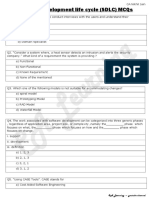 System Development Life Cycle (SDLC) Mcqs