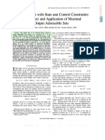 02 Maximal Output Admissible Set - Linear Systems With State and Control Constraints