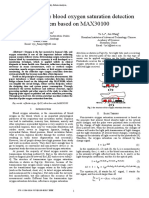 Reflective Type Blood Oxygen Saturation Detection System Based On MAX30100