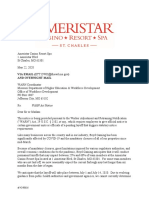 Ameristar Casino Resort Spa WARN Act Notice