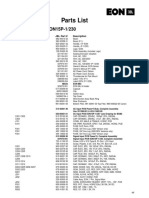 EON Power 15 Parts List