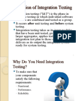 Definition of Integration Testing