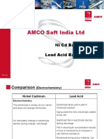 Comparison of Ni CD & LA Batteries