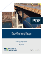 Deck Overhang Design: Braden Cyr - Bridge Engineer May 17, 2017