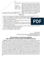 Article - N - Harmonization of Teaching Strategies With Students Learning Styles in The Esp Classroom