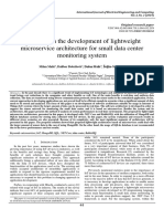 Approach in The Development of Lightweight Microservice Architecture For Small Data Center Monitoring System