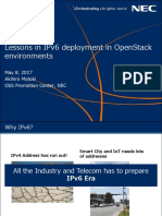 Lessons in IPv6 Deployment in OpenStack Environments