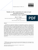 Studies On The Evaporation of Crude Oil and Petroleum Products II. Boundary Layer Regulation