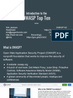 2020-02-09 - Introduction To The OWASP Top Ten