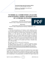 Numerical Combustion Analysis and Ignition Timing Optimization of 4 Stroke Si Engine