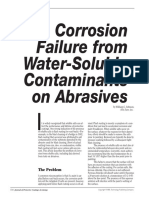 Corrosion Failure From Water-Soluble Contaminants On Abrasives