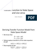 Transfer Function To State Space and Vice Versa PDF