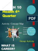 Mapeh 10: Health 4 Quarter