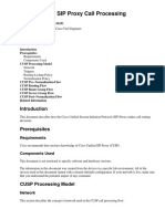 Cisco Unified SIP Proxy Call Processing