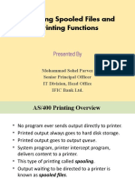 Handling Spooled Files and Printing Functions: Presented by