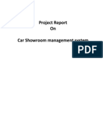 Project Report On Car Showroom Management System