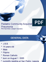 Pediatric Community Acquired Pneumonia: PGI Karl Bren Joseph Gaurana