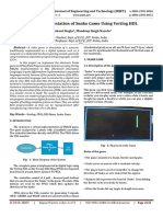 FPGA Implementation of Snake Game Using PDF