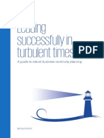 Leading Successfully in Turbulent Times: A Guide To Robust Business Continuity Planning