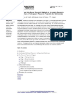 Creative and Arts-Based Research Methods in Academic Research. Lessons From A Participatory Research Project in The Netherlands