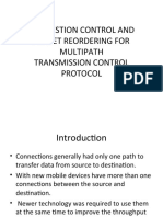 Congestion Control and Packet Reordering For Multipath Transmission Control Protocol