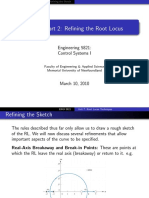 Unit 7: Part 2: Refining The Root Locus: Engineering 5821: Control Systems I