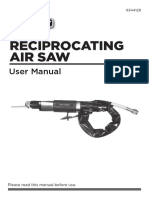 Reciprocating Air Saw: User Manual