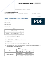 Engine Performance - Test - Engine Speed: Testing and Adjusting