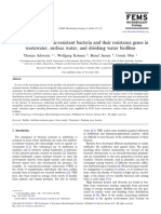 Detection of Antibiotic-Resistant Bacteria and Their Resistance Genes in Wastewater, Surface Water, and Drinking Water Bio Lms