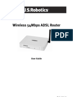 Wireless 54Mbps ADSL Router: User Guide