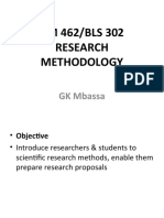 Research Methodology Lecture 1 Introduction