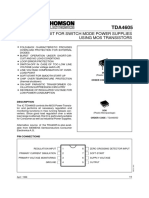 Control Circuit For Switch Mode Power Supplies Using Mos Transistors