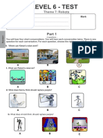 Level 6 - Test: Theme 7: Robots