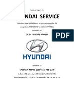 Hyundai Service Report